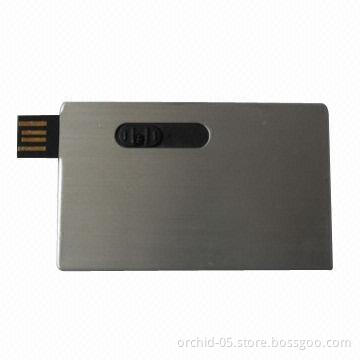 Metal Card USB Flash Memory from Factory Outlets, with Fast Shipping